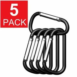 5x Ideal Aluminum Carabiner D-Ring Key Chain Keychain Clip Hook Outdoor Buckle